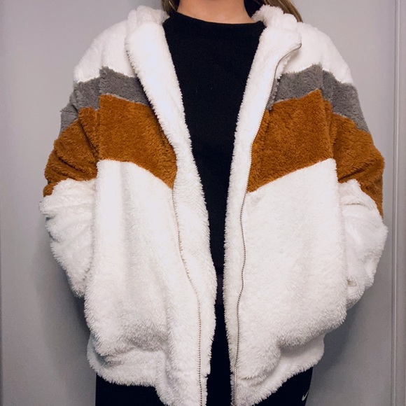 Jackets & Blazers - Ivory soft teddy jacket
